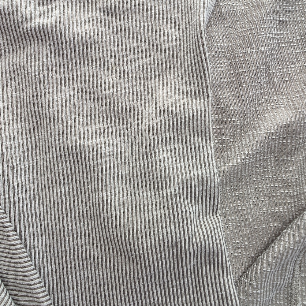 DONNI Cardigan  Striped Ribbed  OSFA Gray - Picture 9 of 11